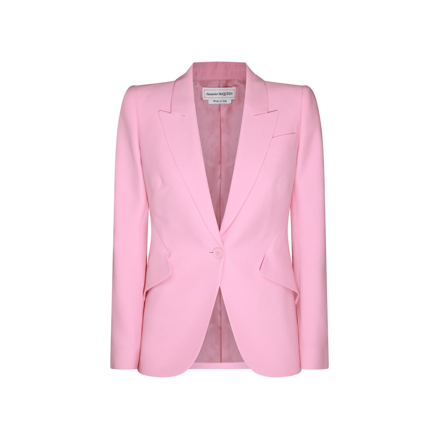Alexander McQueen PINK VISCOSE BLAZER | palazzobellies