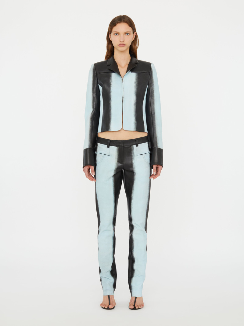 Scuffed Leather Jean 1