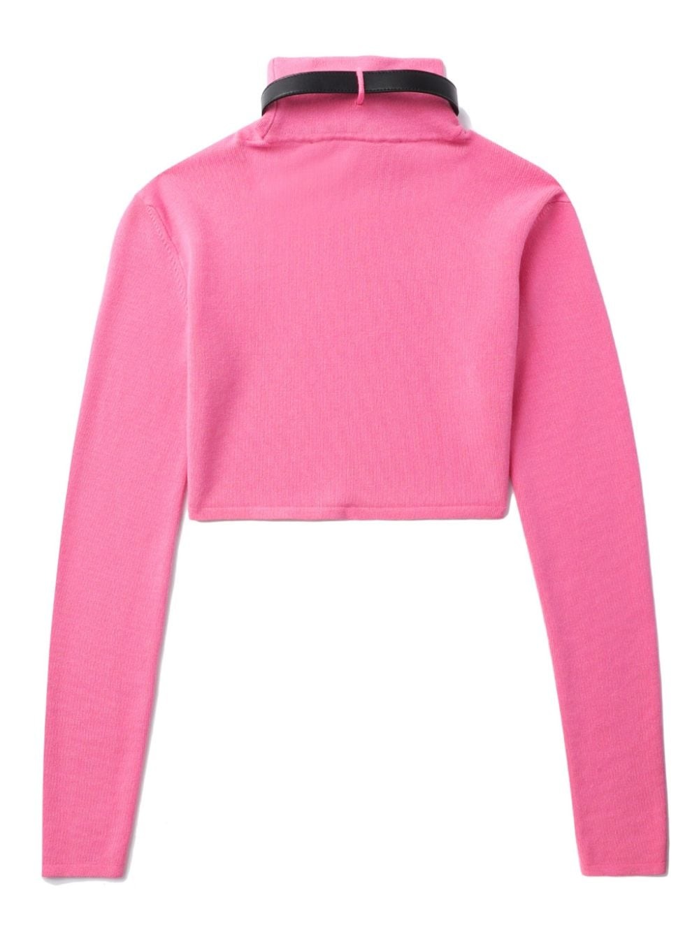 long-sleeve cropped jumper - 6