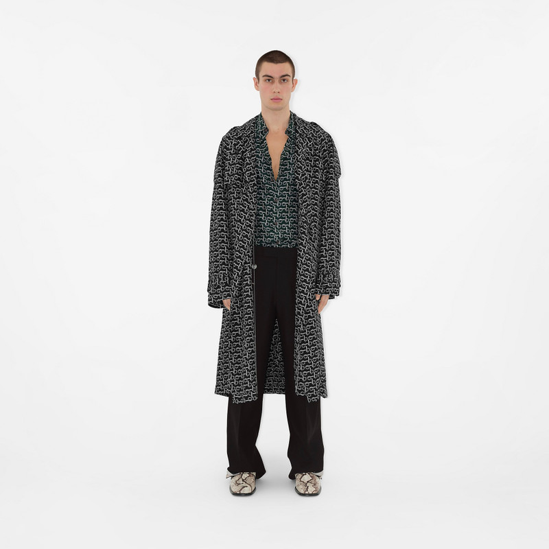 Burberry Long Silk Trench Coat outlook