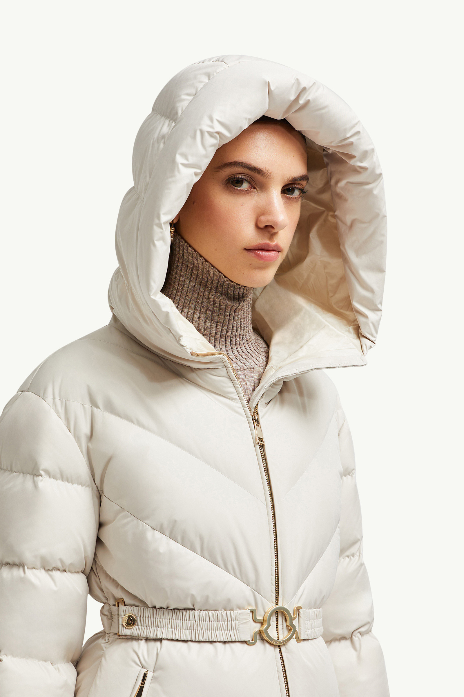 Brosse Diagonal-Quilted Hooded Short Down Jacket - 4