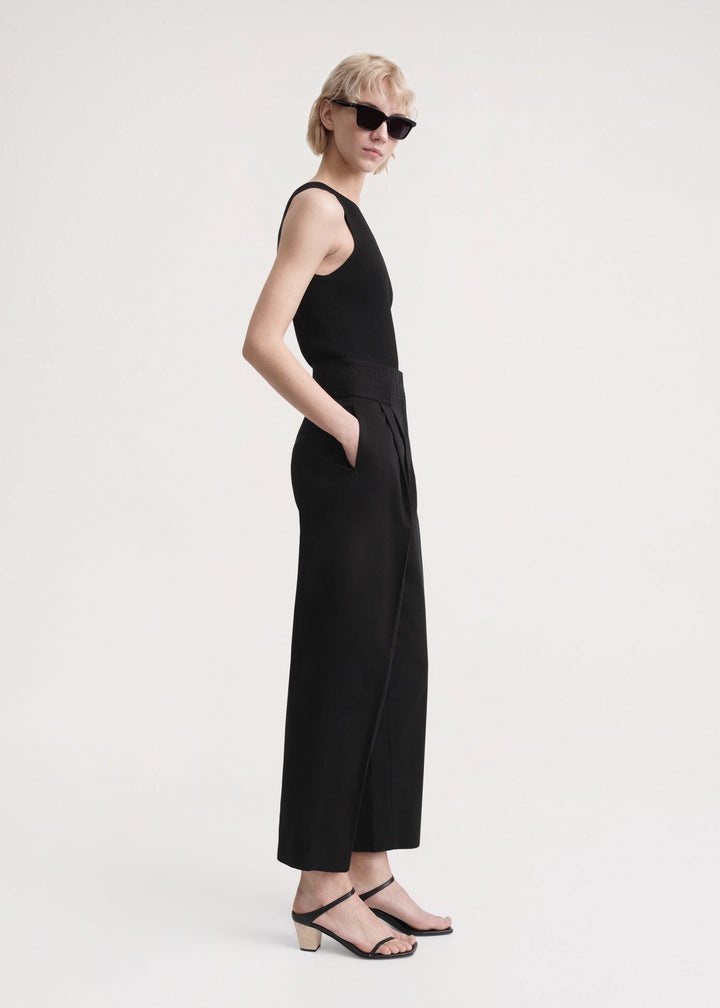 Double-Pleated trousers black - 3