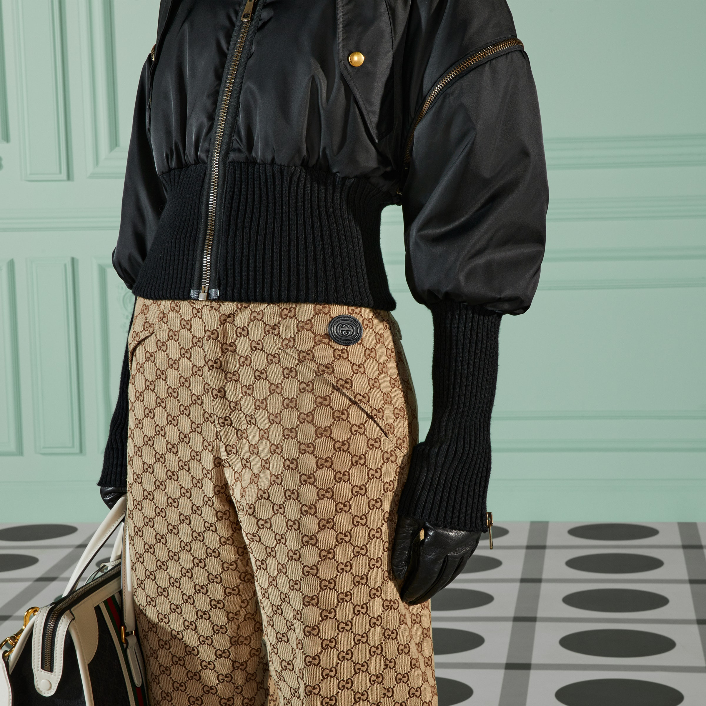GG cotton canvas pant - 3