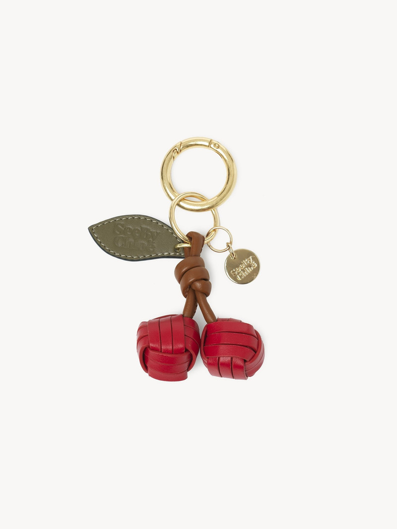MY SBC CHERRY WOVEN KEY RING 1