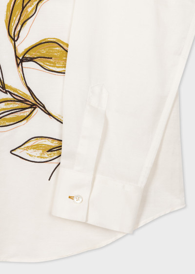 Paul Smith Embroidered 'Laurel' Cotton-Blend Shirt outlook