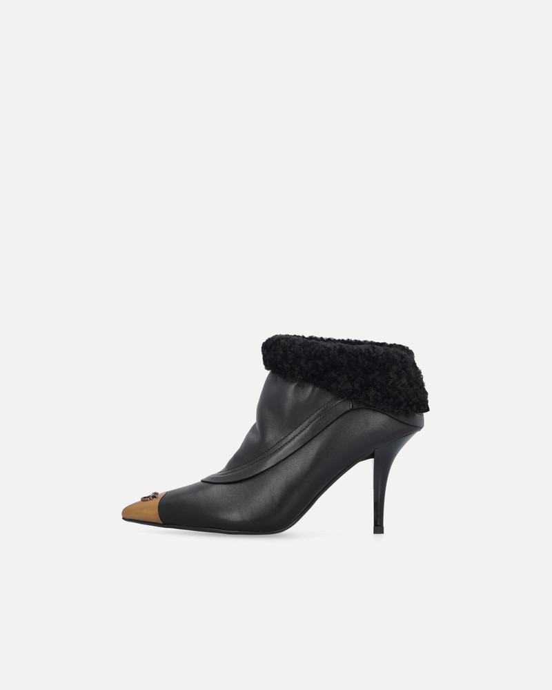 BOOTIES WITH FAUX FUR AND METAL TOE 7