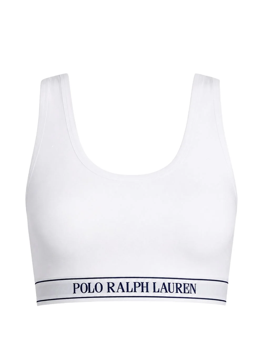 logo-waistband scoop-neck bralette - 1