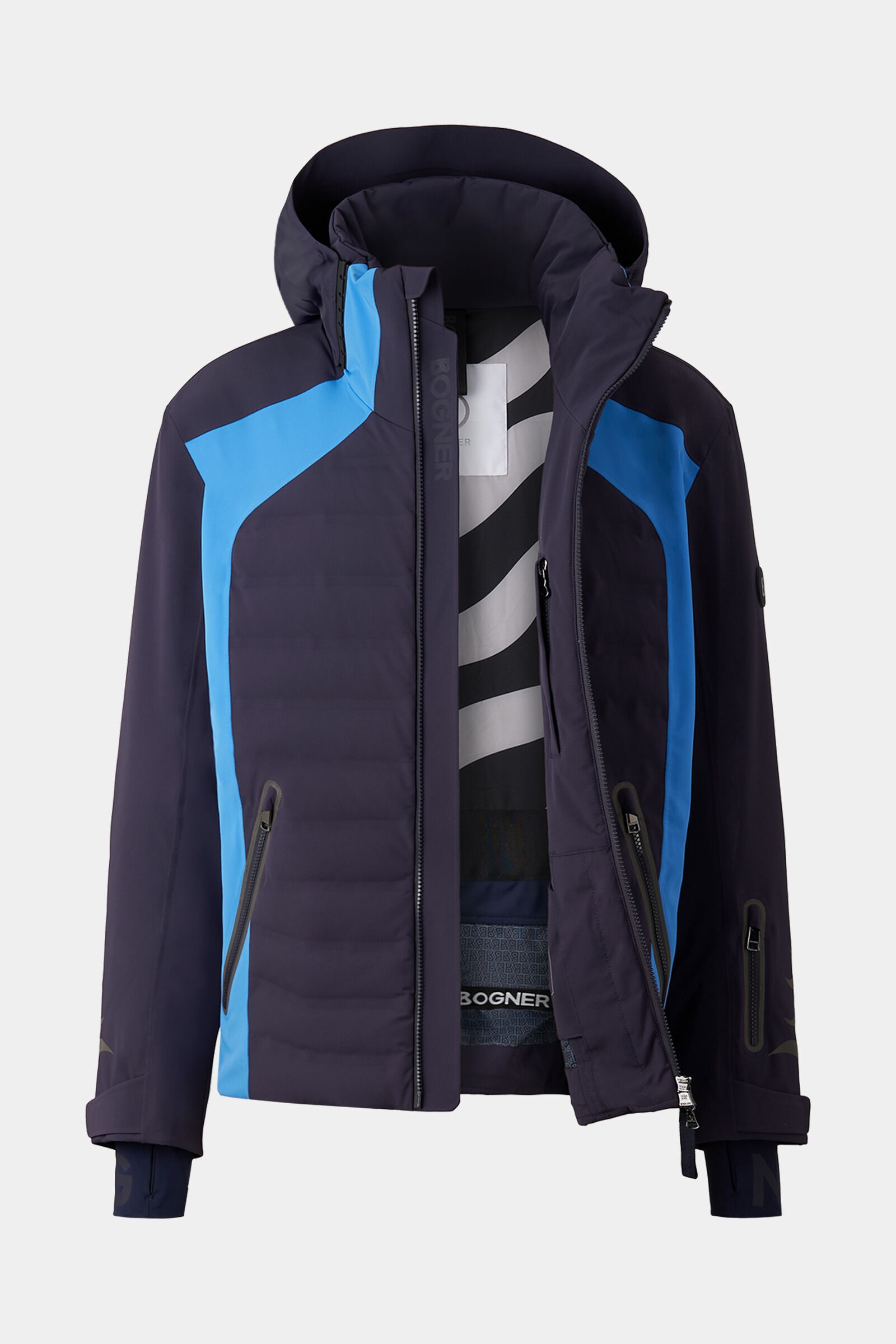 Jorik Down ski jacket in Navy blue/Light blue - 2