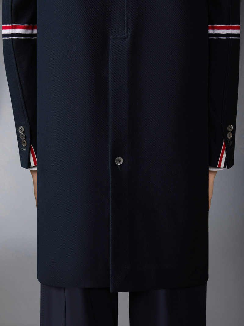 DOUBLE FACE TECH TWILL 4-BAR SACK OVERCOAT 7