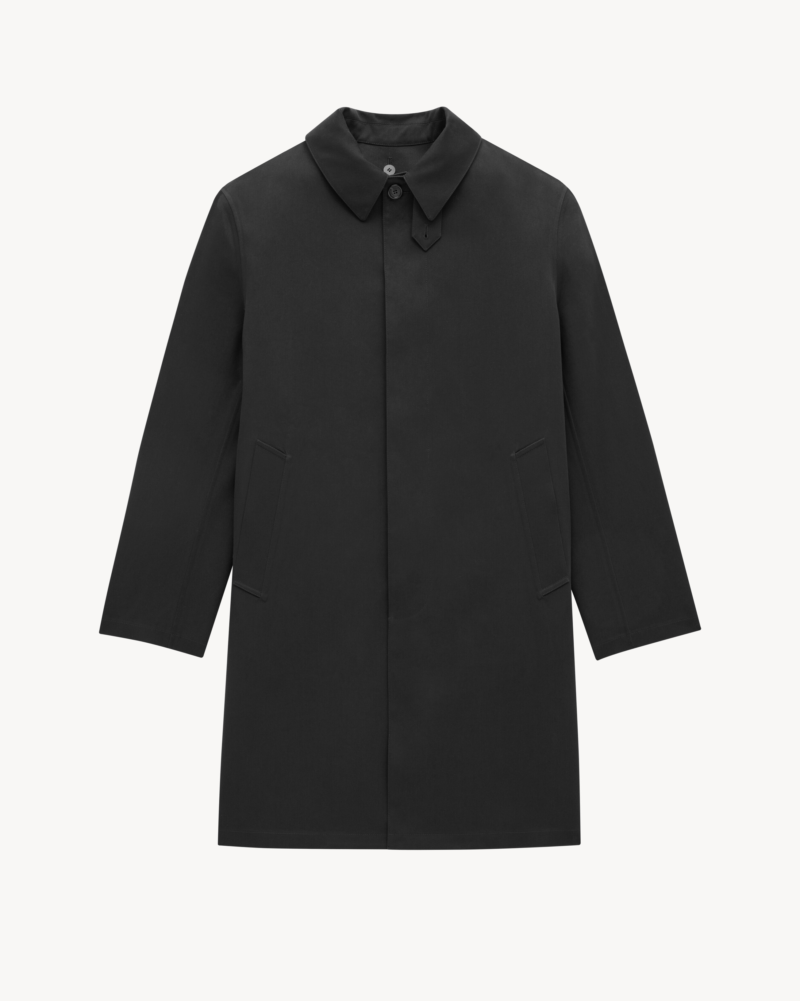 MACKINTOSH COAT IN WATER-REPELLANT CANVAS - 3