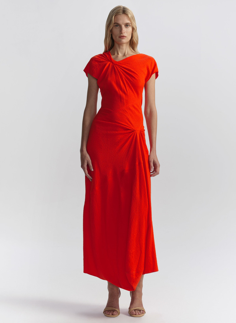 A.L.C. Willa Textured Crepe Midi Dress outlook