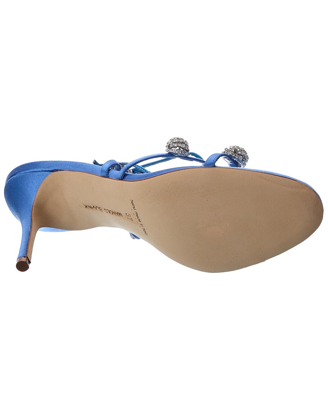 Manolo Blahnik Elsaka 90 Satin Sandal - 4