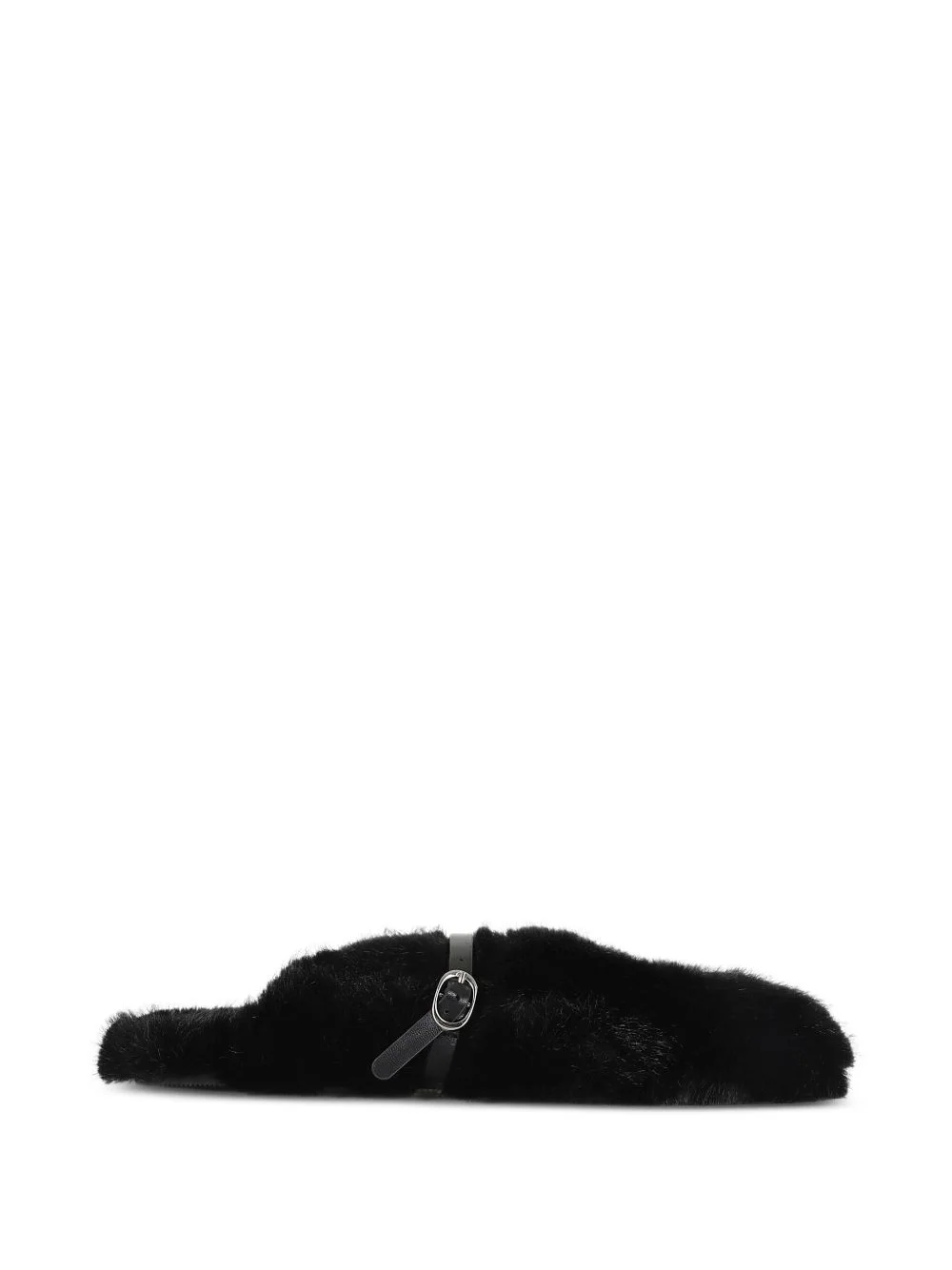 Meja buckle-detail faux-fur slippers - 1