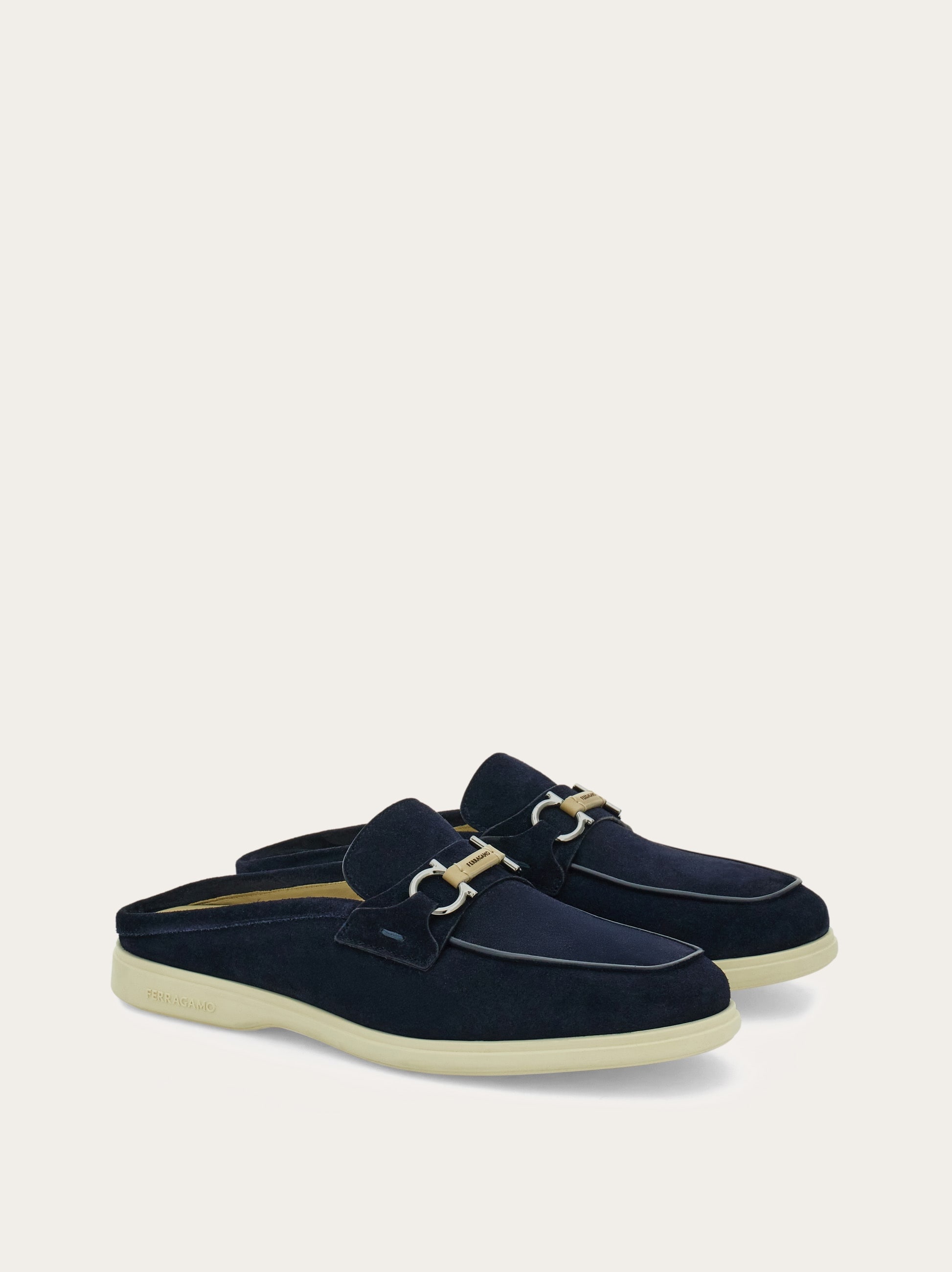 Gancini buckle loafer mule - 5