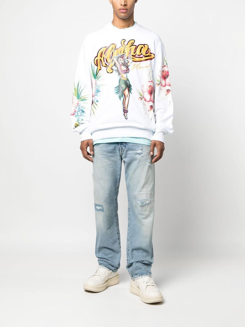 PHILIPP PLEIN Hawaii-print sweatshirt outlook