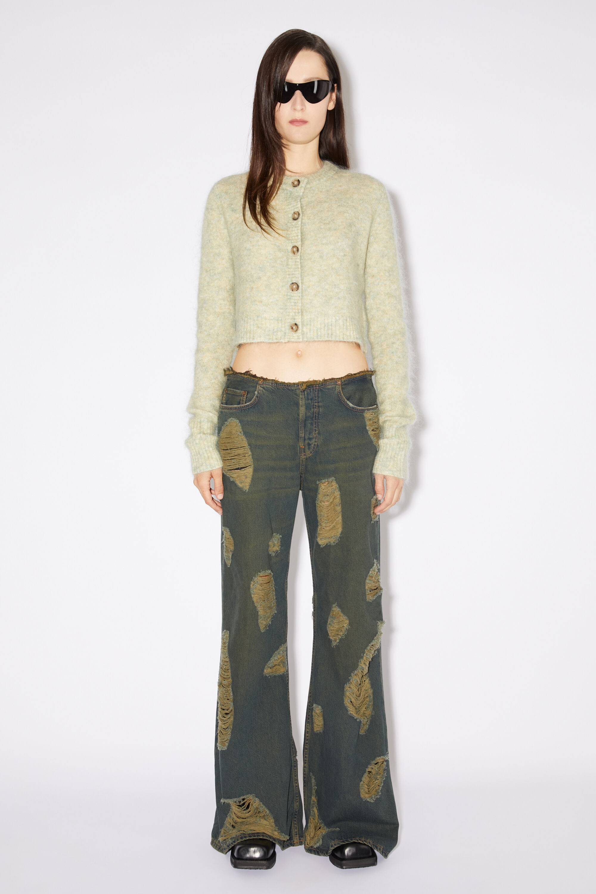 Acne Studios Blue Distressed Jeans