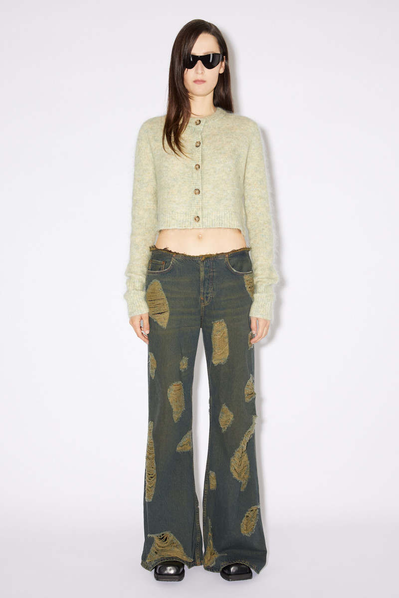 Acne Studios Loose fit distressed jeans - Blue/green outlook