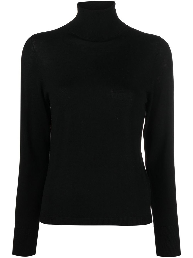 high-neck virgin wool jumper 1