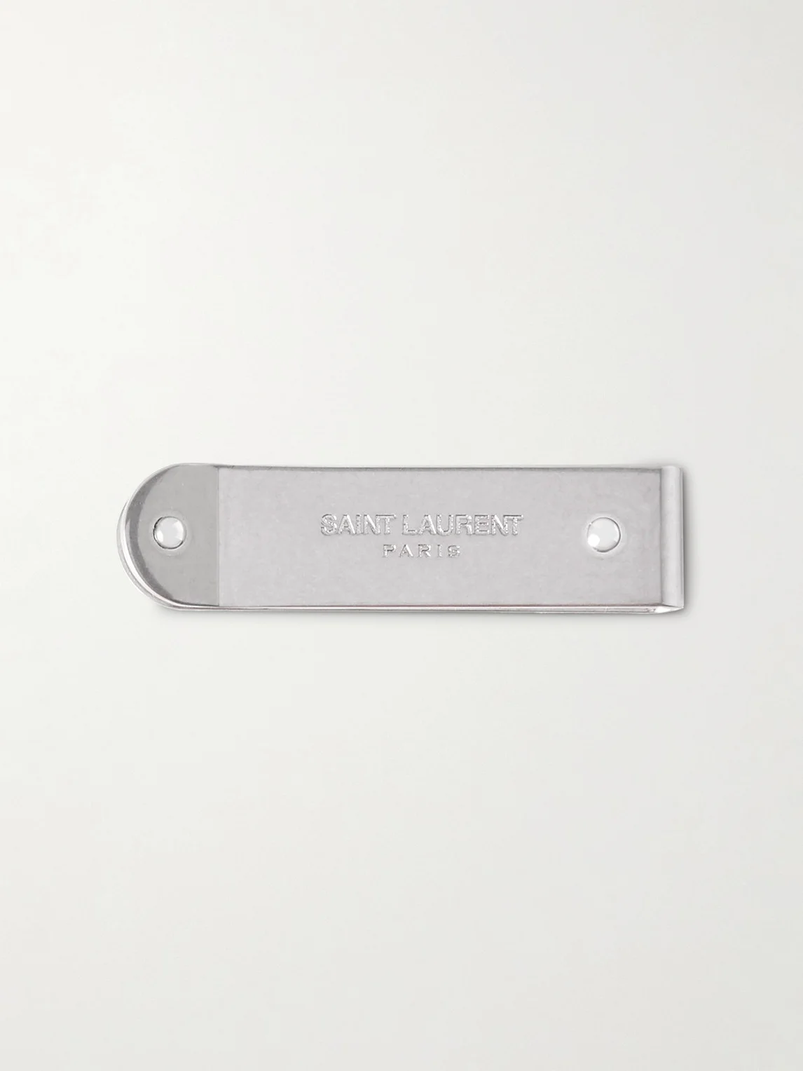 Logo-Engraved Silver-Tone Money Clip - 1