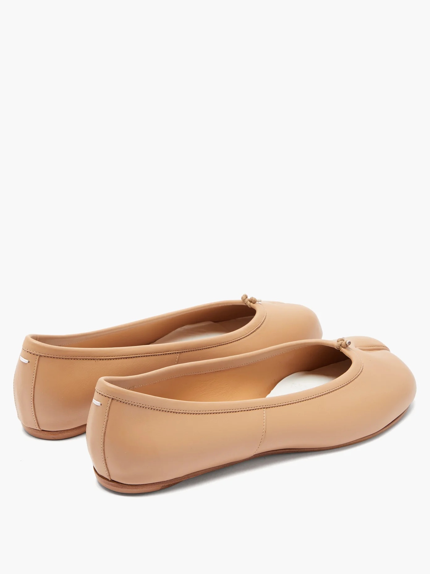 Tabi split-toe leather flats - 4