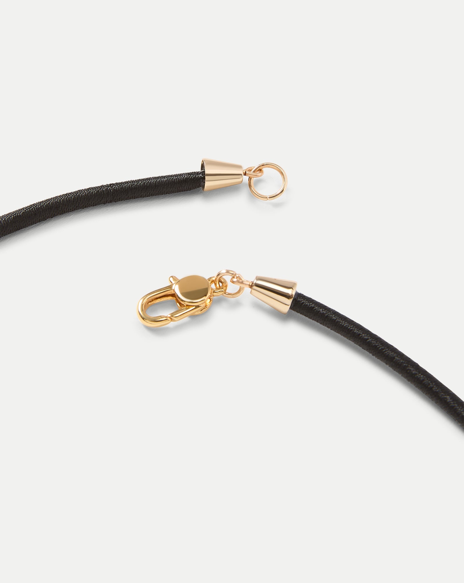 BLACK CORD PENDANT NECKLACE - 4
