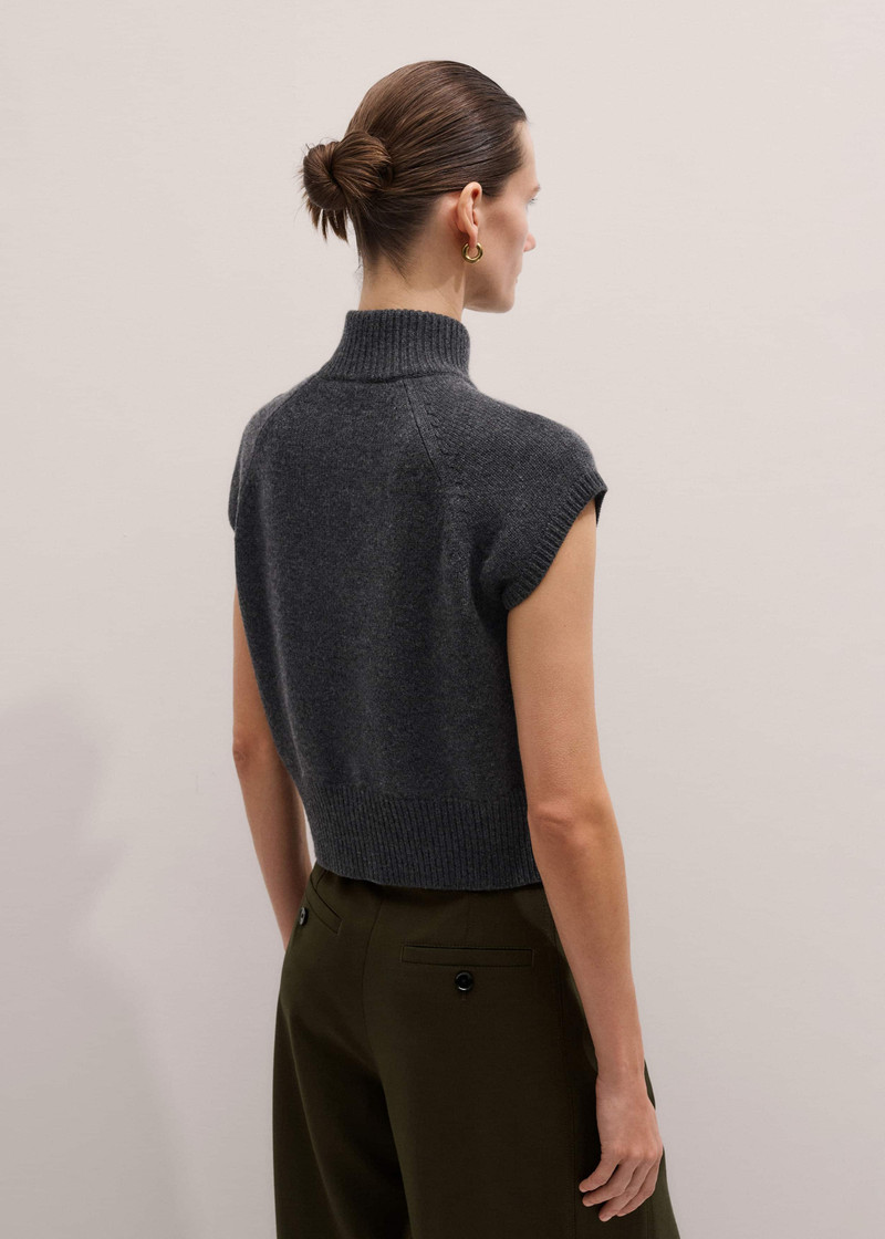 High Neck Relaxed Vest 5