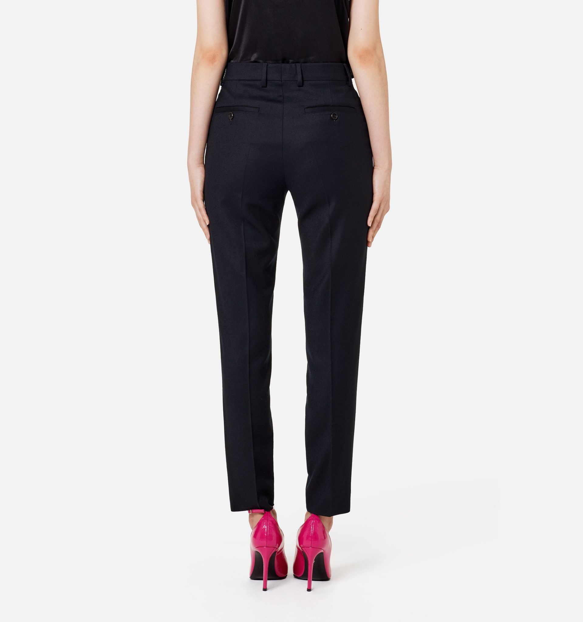 Cigarette Fit Trousers - 6