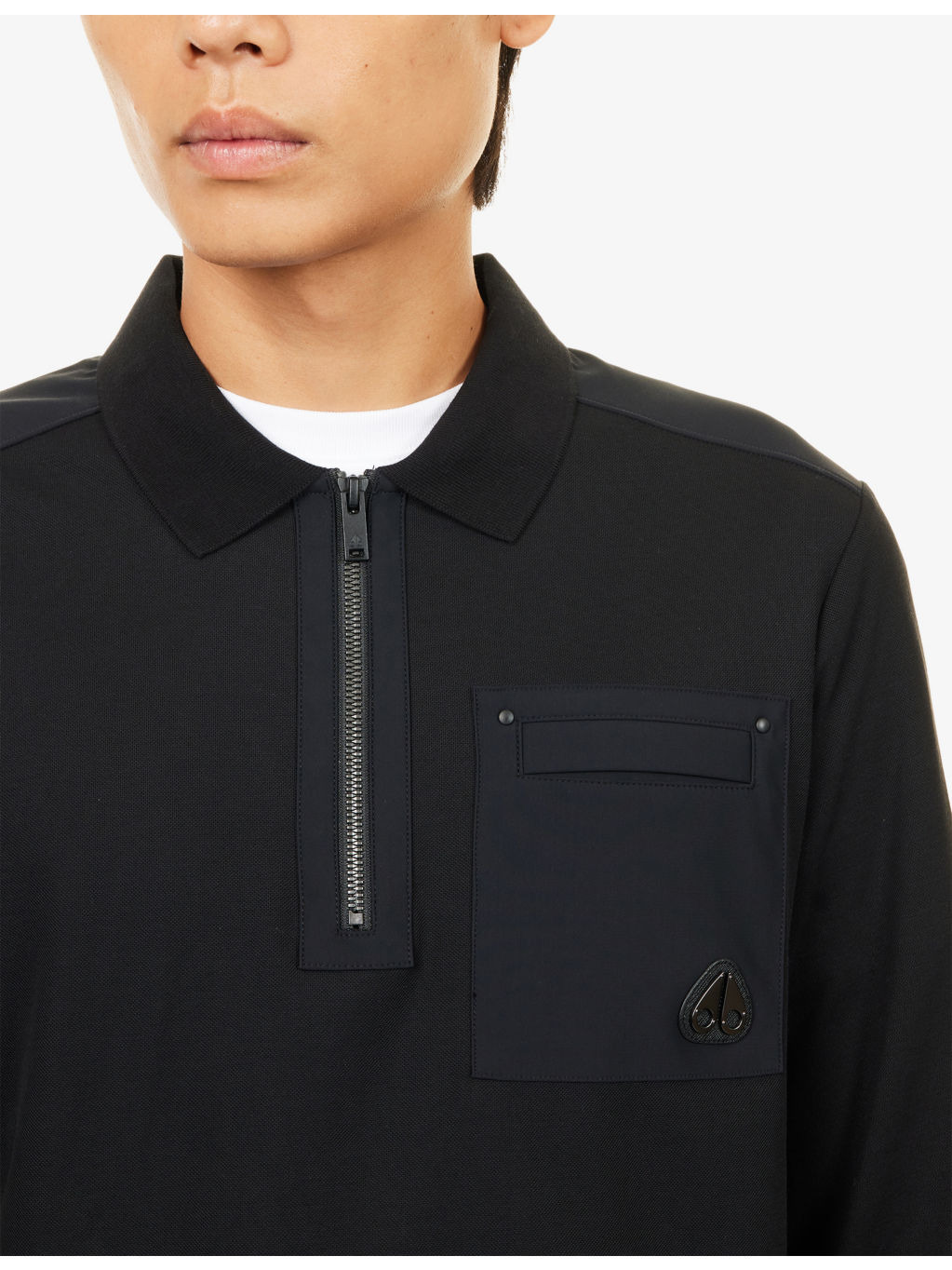 Dalon Long-Sleeve Cotton-Jersey Polo Shirt - 5