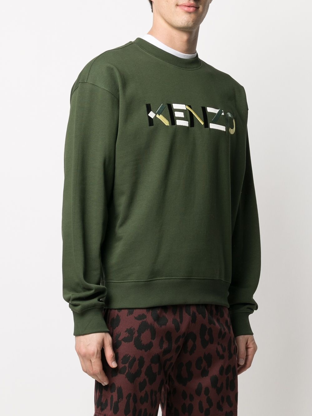 embroidered logo sweatshirt - 3