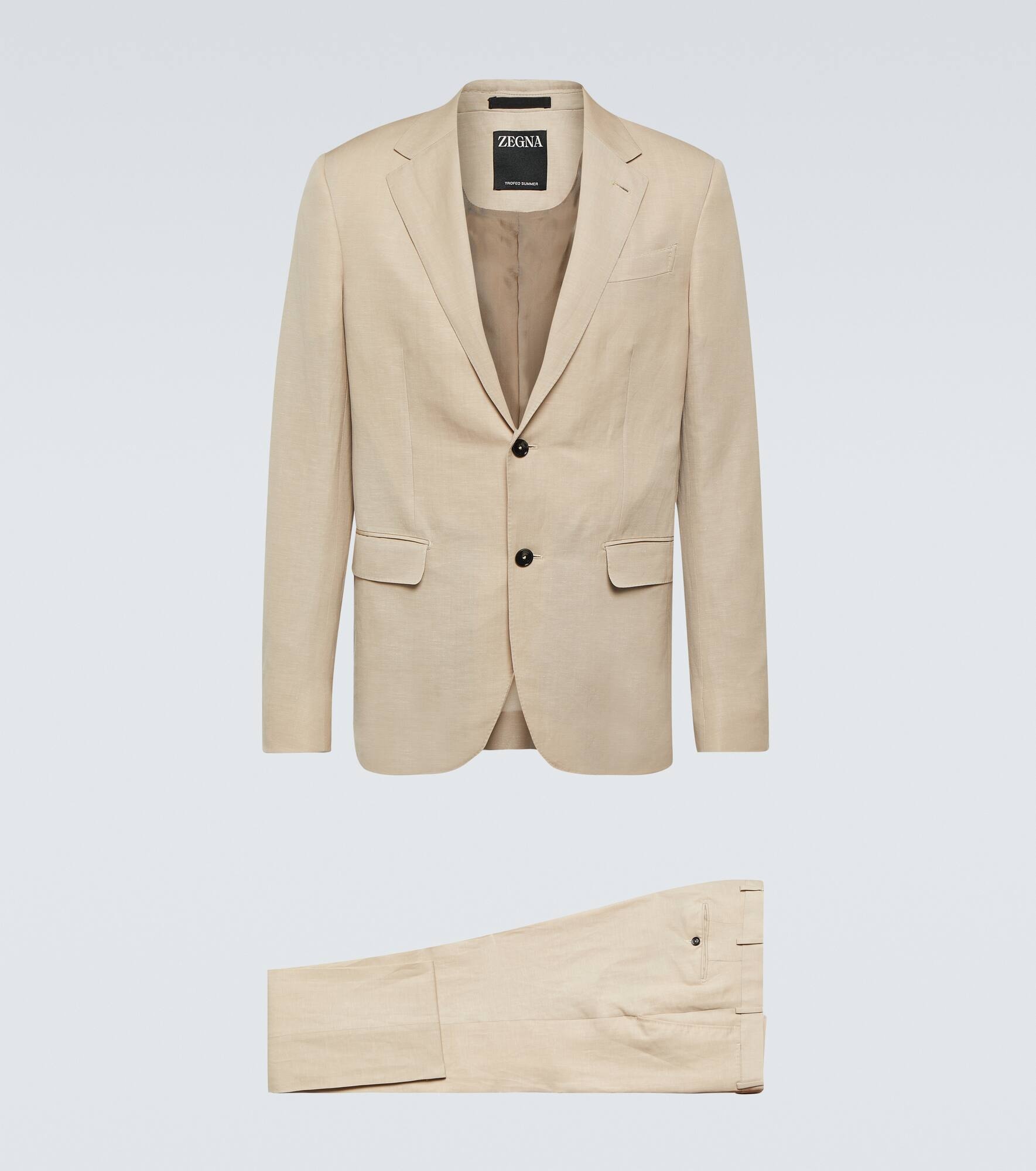 Trofeo wool and linen suit - 1