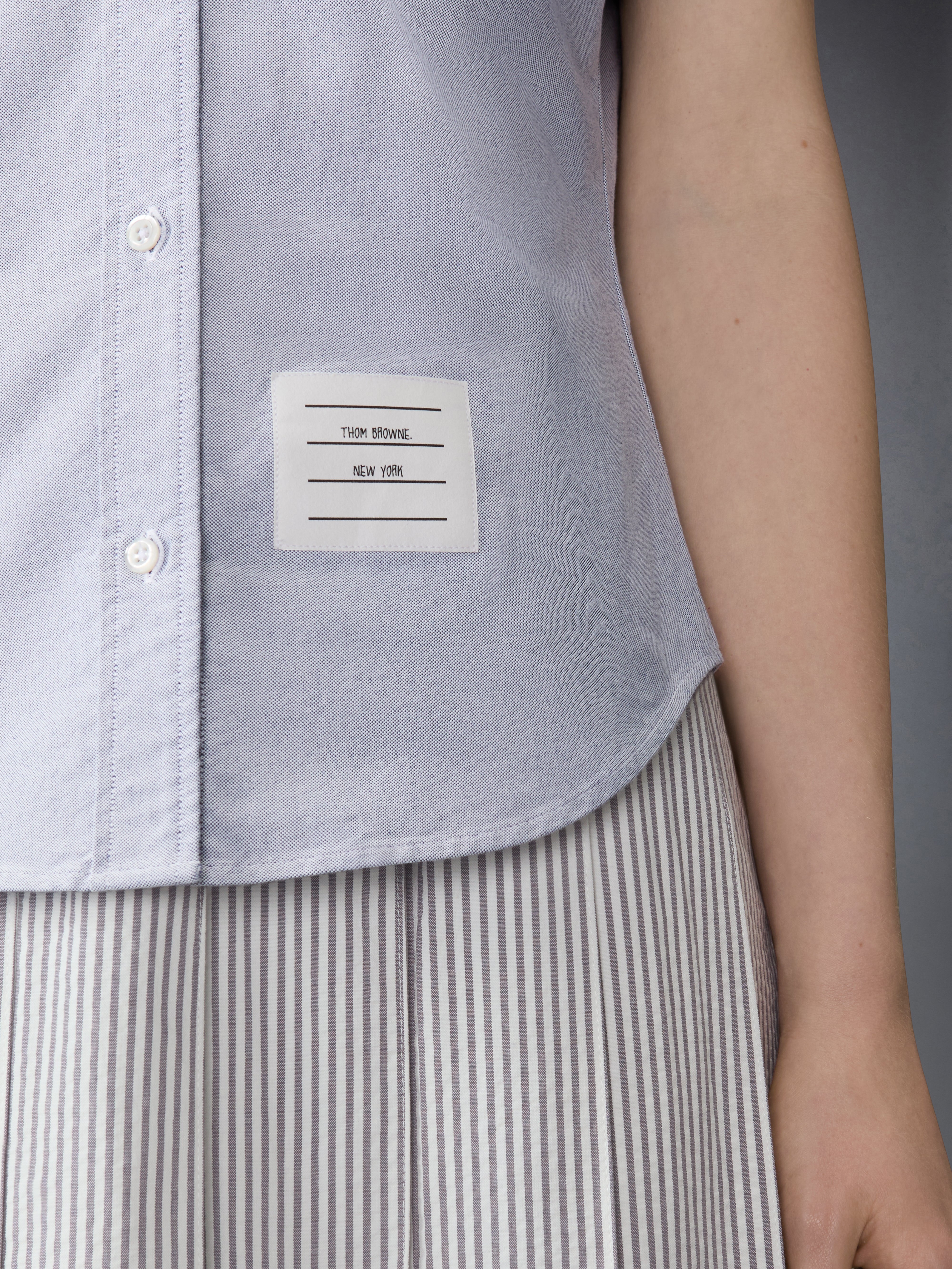 OXFORD ROUND COLLAR SHORT SLEEVE SHIRT - 7