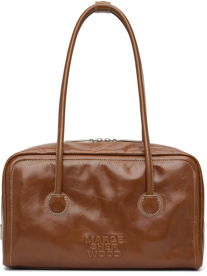 Brown Soft Boston Bag 1