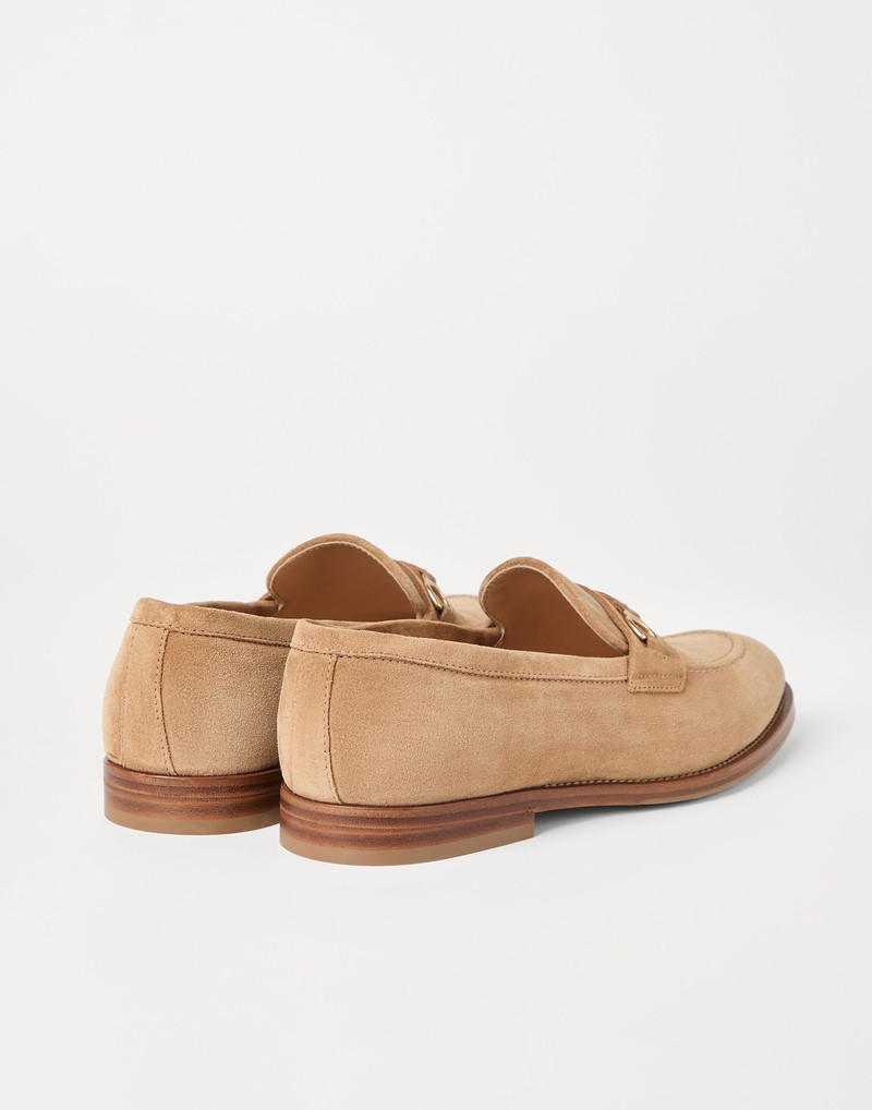 Brunello Cucinelli Suede loafers with bit detail outlook