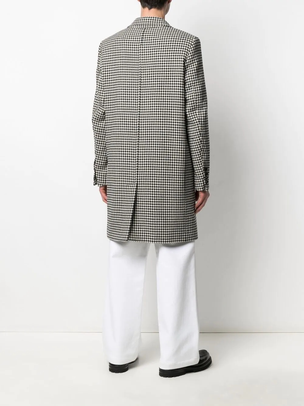 houndstooth overcoat - 3