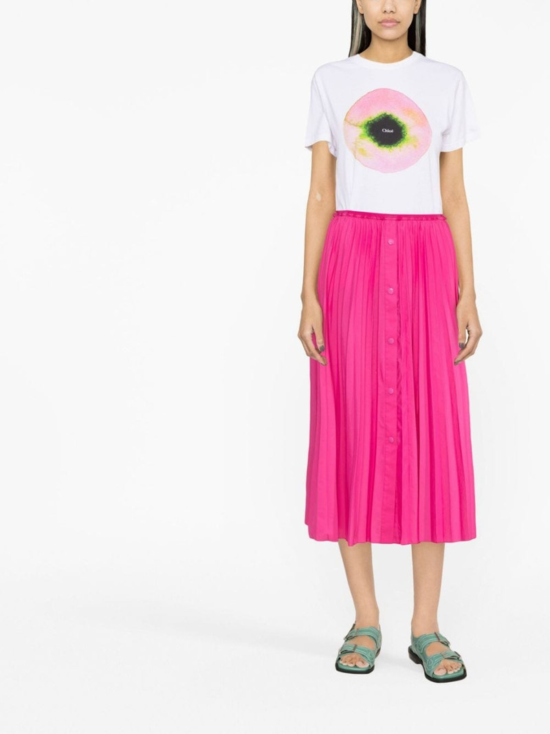 REDValentino pleated midi skirt outlook