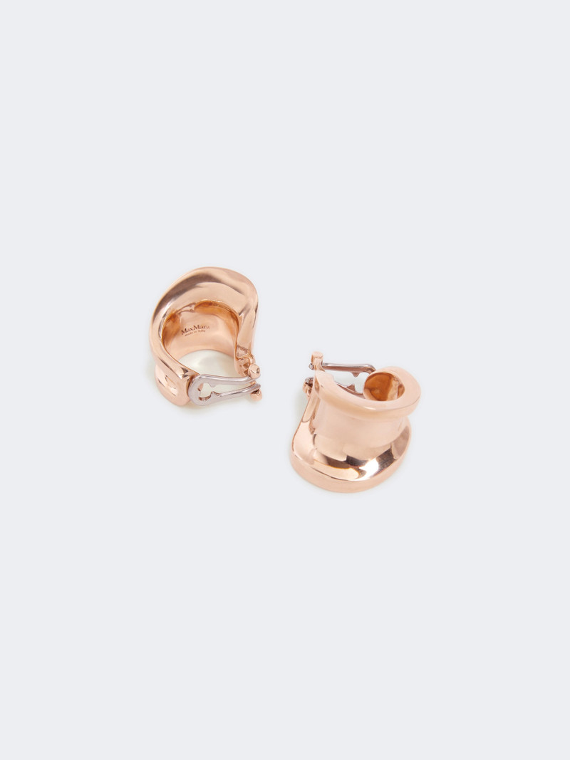 Max Mara LONZA Metal earrings - BRONZE outlook