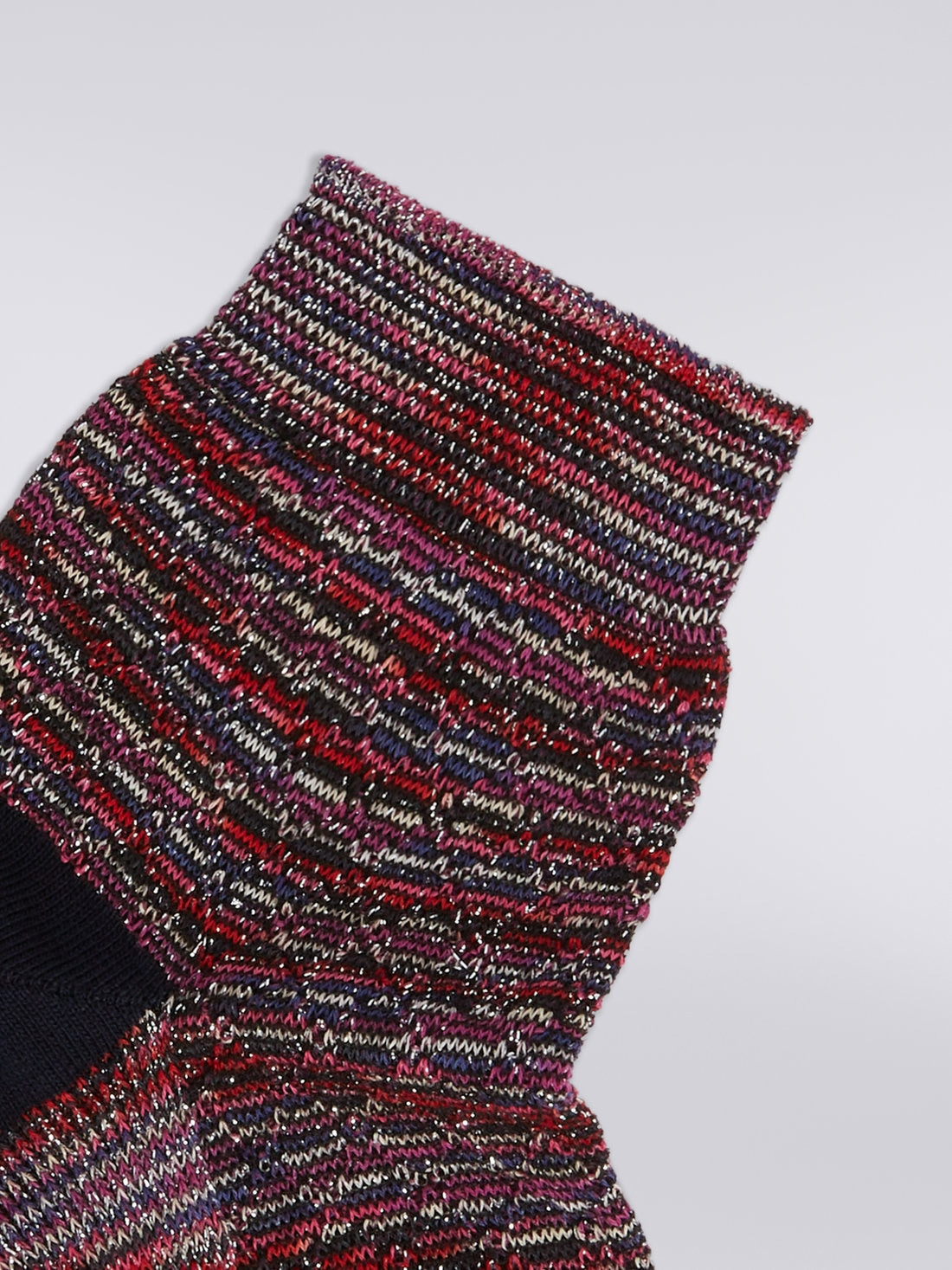 Short cotton blend socks with lurex - 3