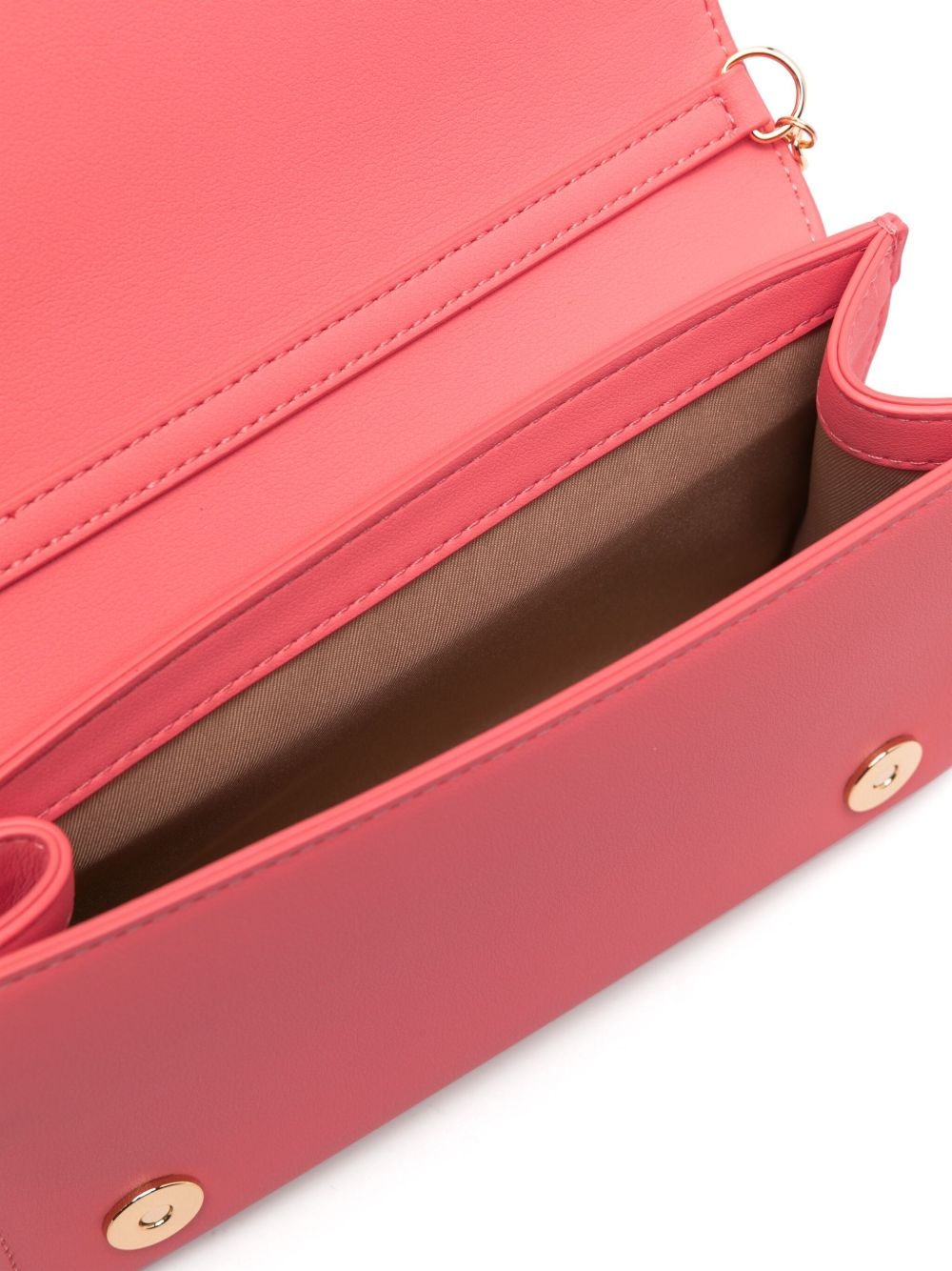 logo-lettering clutch bag - 5