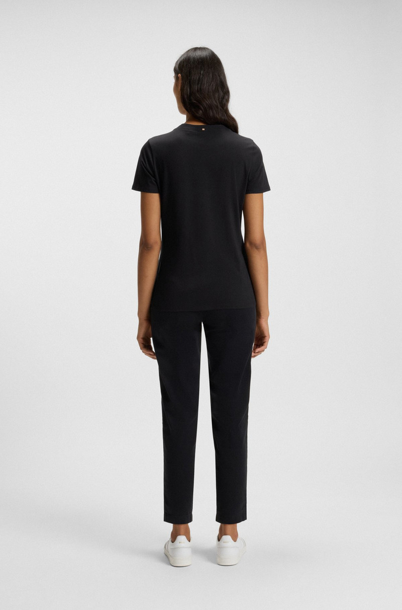 COTTON-JERSEY REGULAR-FIT T-SHIRT WITH CONTRAST LOGO 4