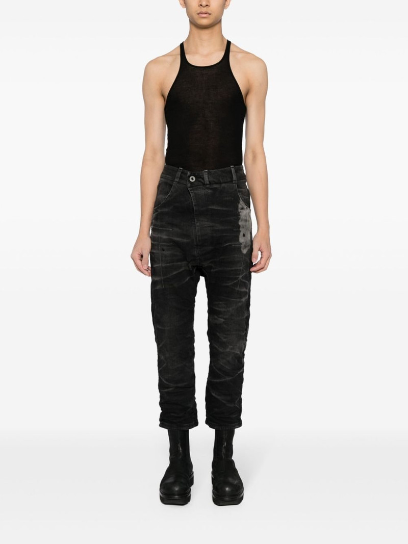 Boris Bidjan Saberi distressed cropped jeans outlook