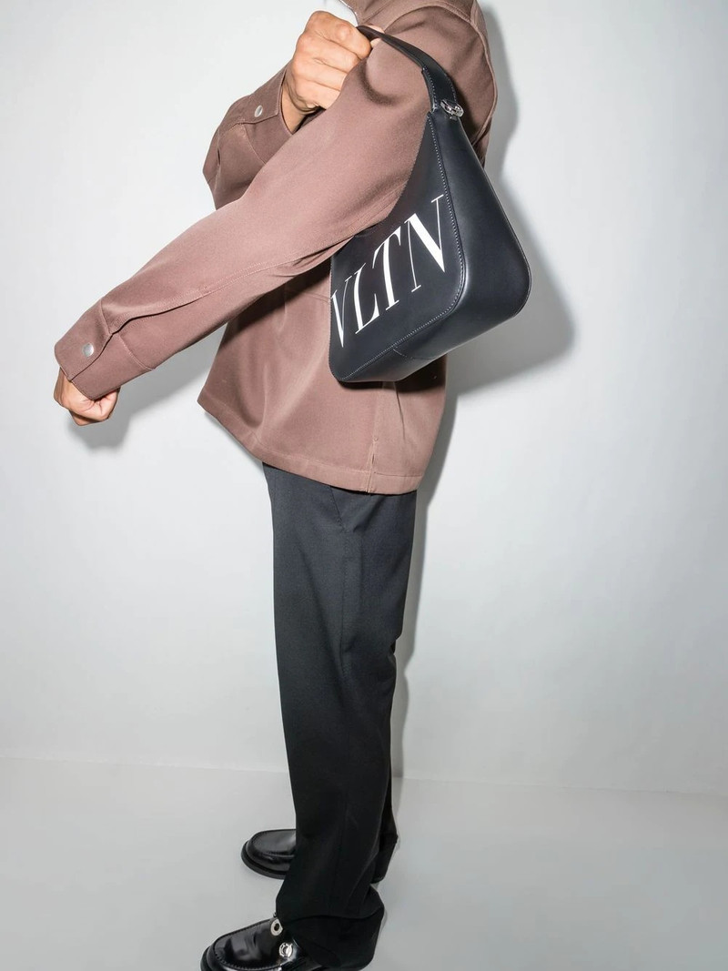 Valentino VLTN leather shoulder bag outlook
