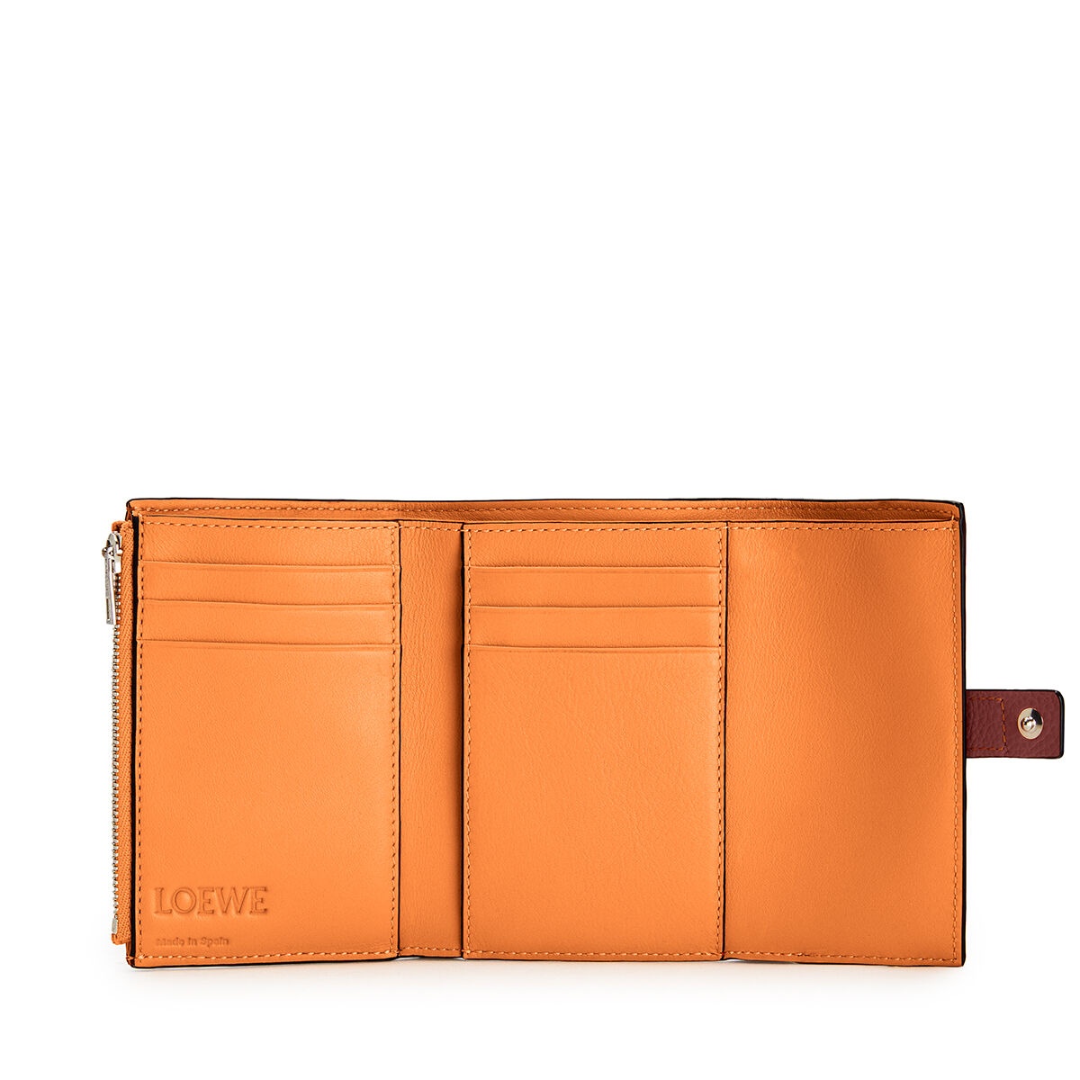 Small vertical wallet in soft grained calfskin - 3