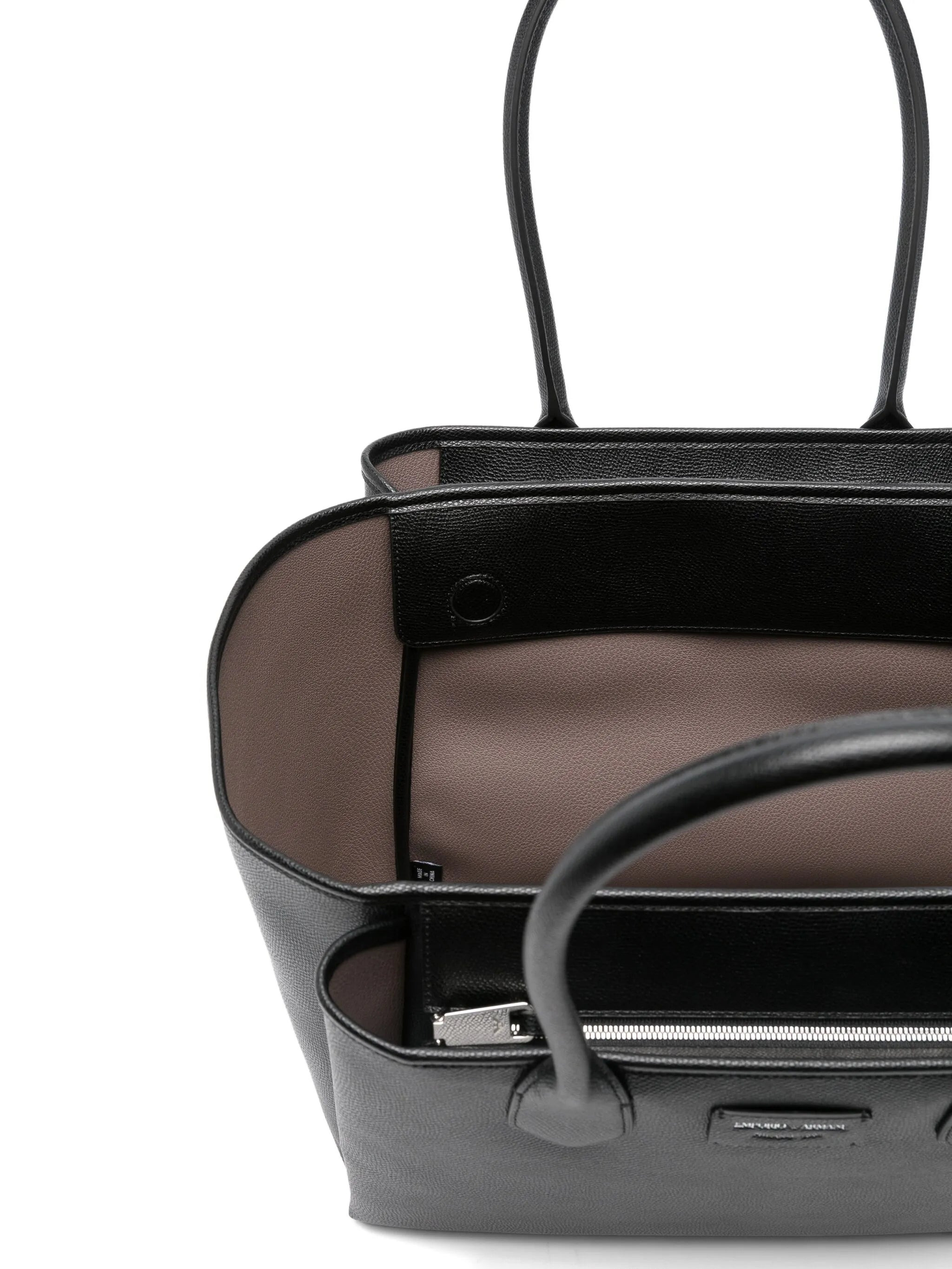Emporio Armani Leather Tote Bag - 4