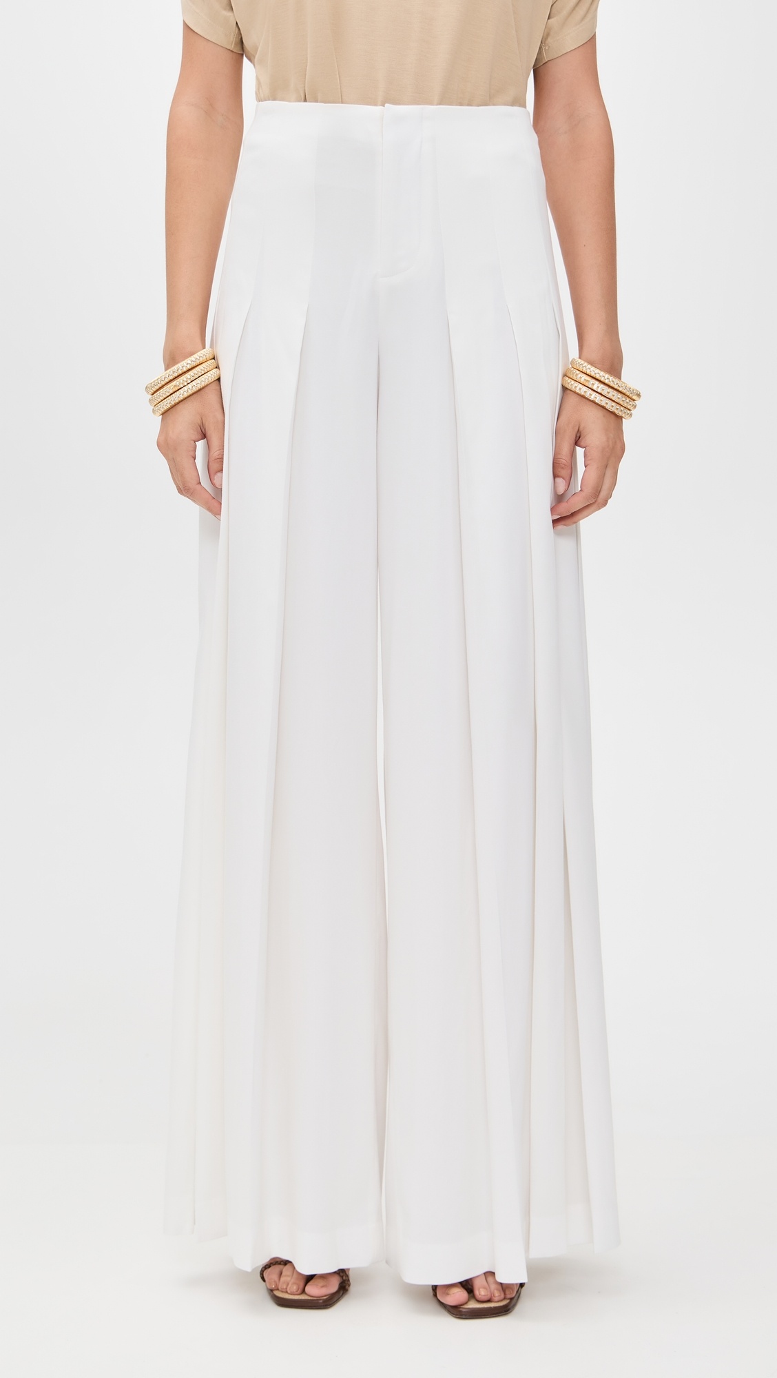 Ainslie Ultra High Rise Pleated Wide Leg Pants - 6