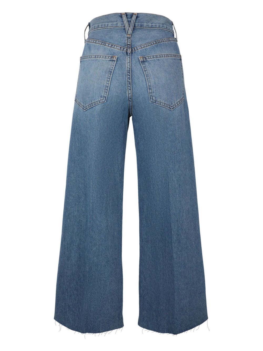 high-waisted cropped jeans - 2