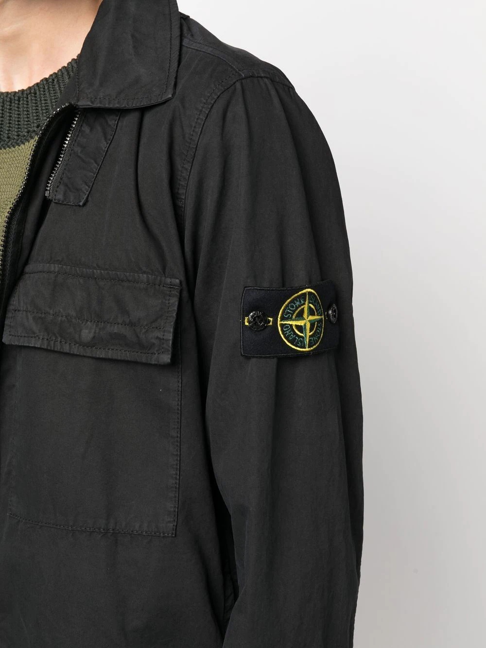 logo-patch hooded jacket - 5