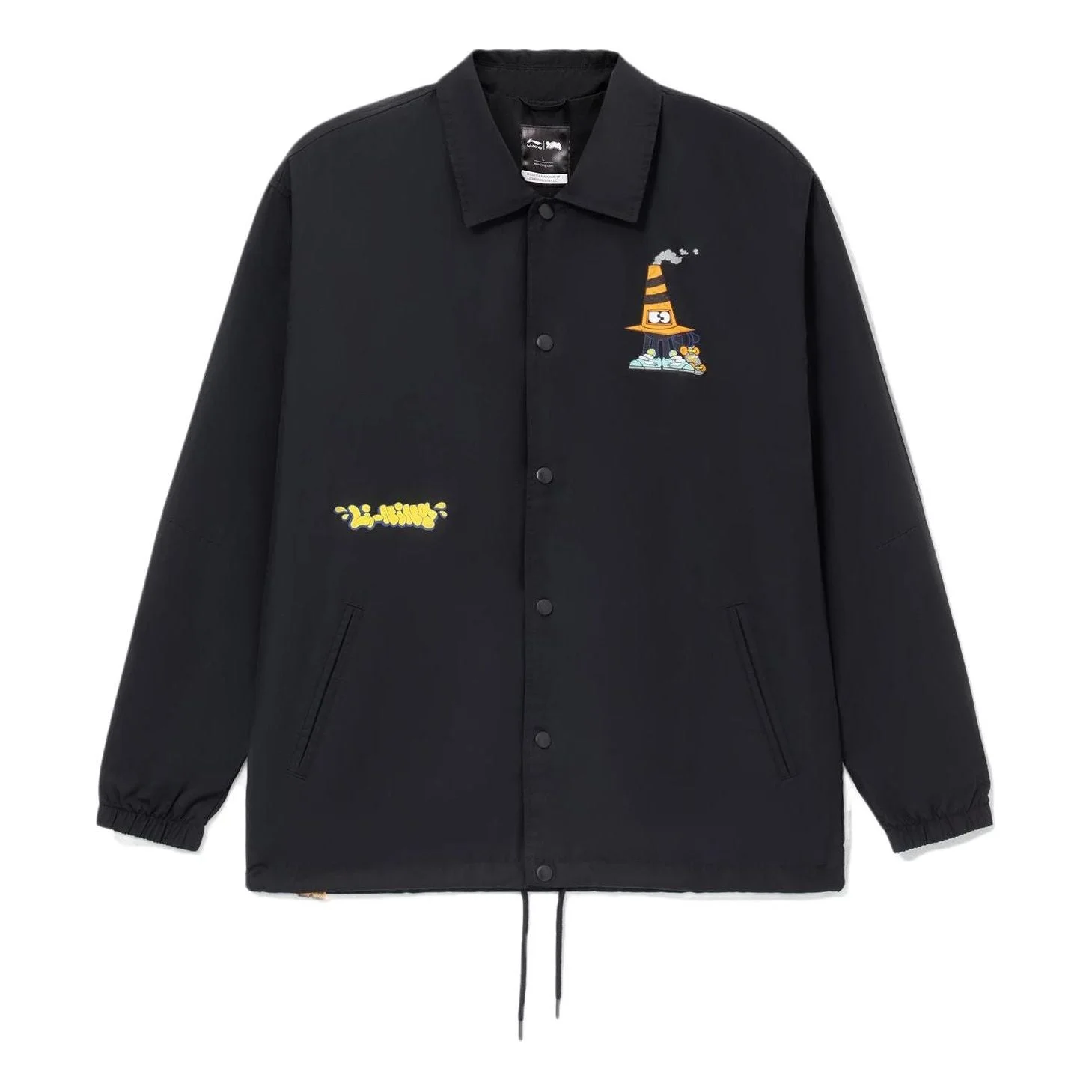 Li-Ning x Persue Crossover Cartoon Printing Jacket 'Black Yellow' AFDS097-2 - 1