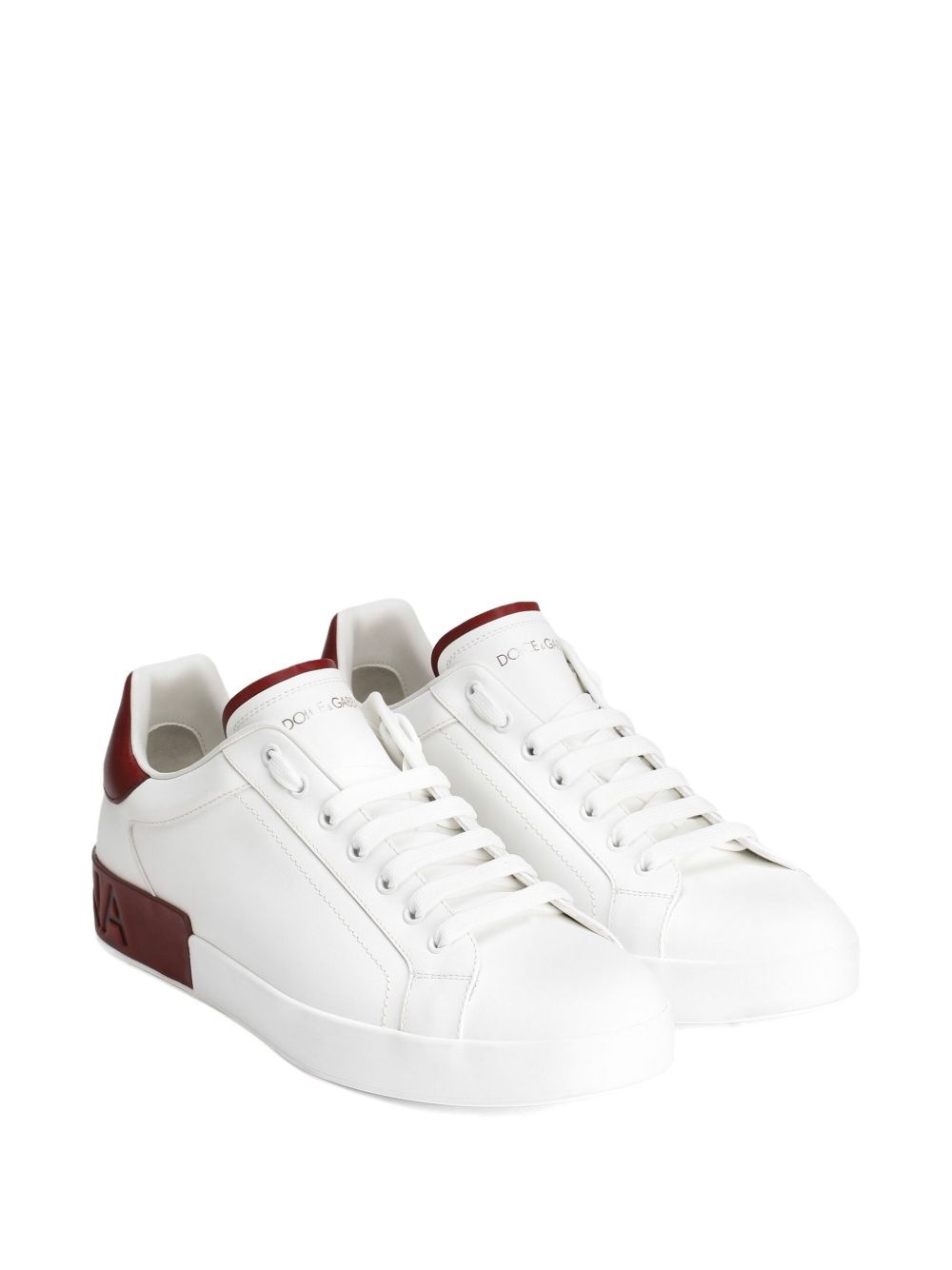 Portofino logo-debossed sneakers - 3