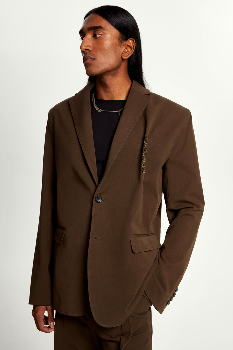 Pinched Logo Blazer 4