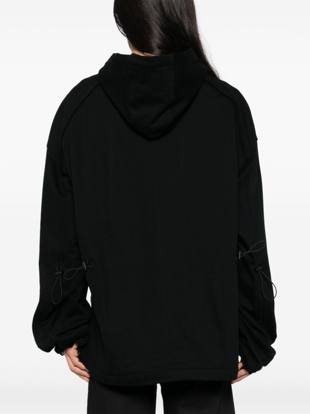 logo embroidered hoodie - 4